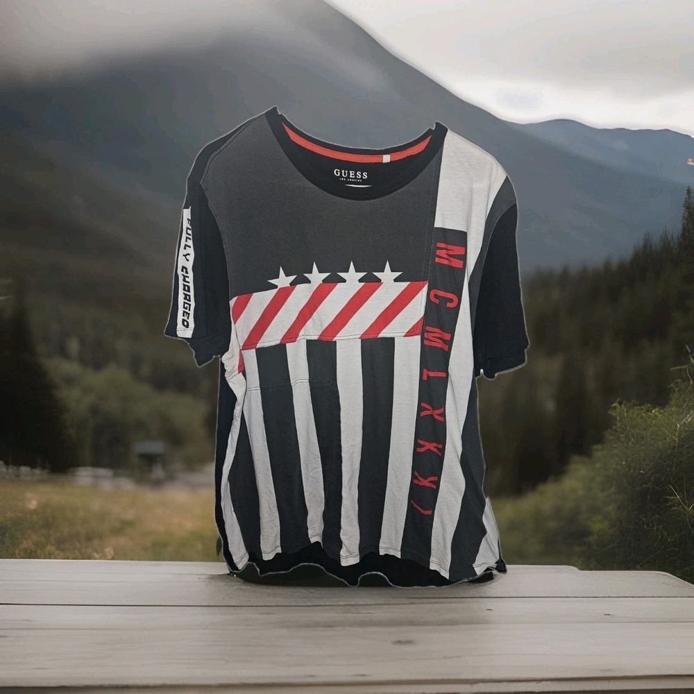 Guess "Fully Charged" graphic‎ t-shirt.  TOP MENS XXL 2x